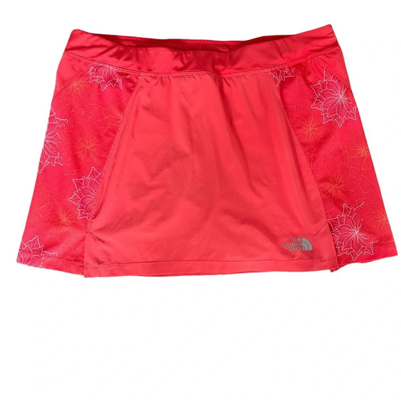 Ladies The North Face Salmon Print Athletic Skort, Flight Series Size Medium - Picture 1 of 9